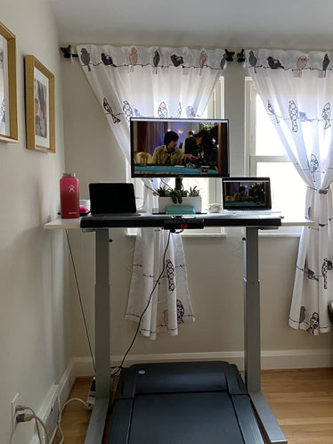 treadmill desk in bedroom