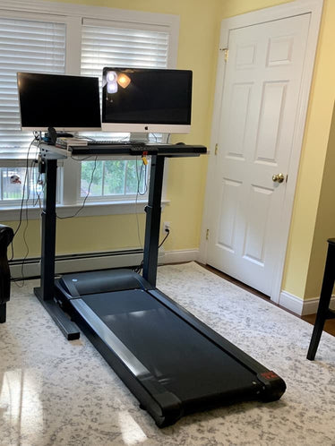 classic treadmill with window views