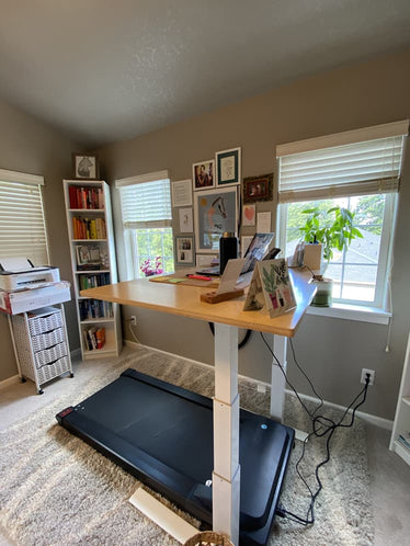 treadmill desk in home